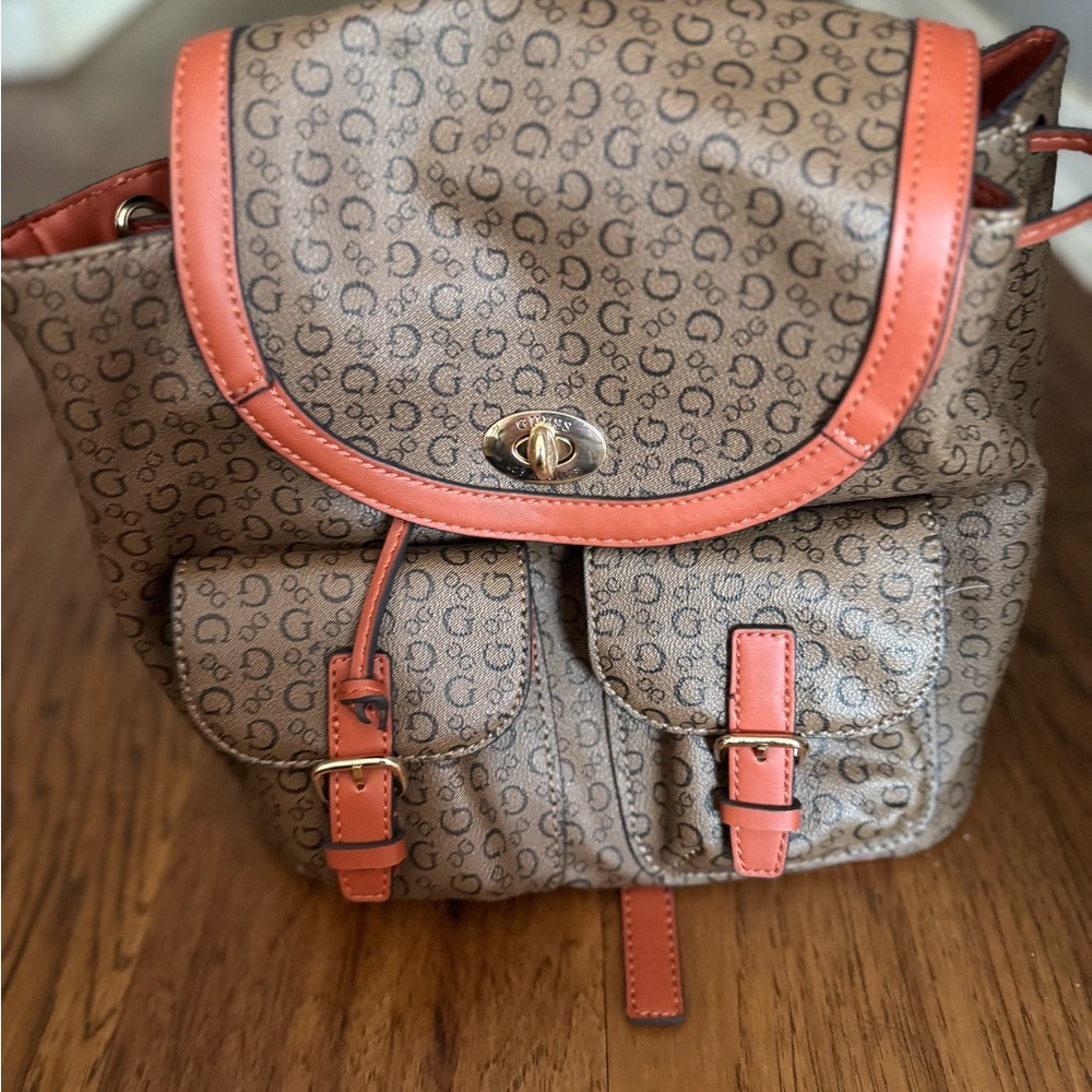 Stylish Brown and Tan Backpack